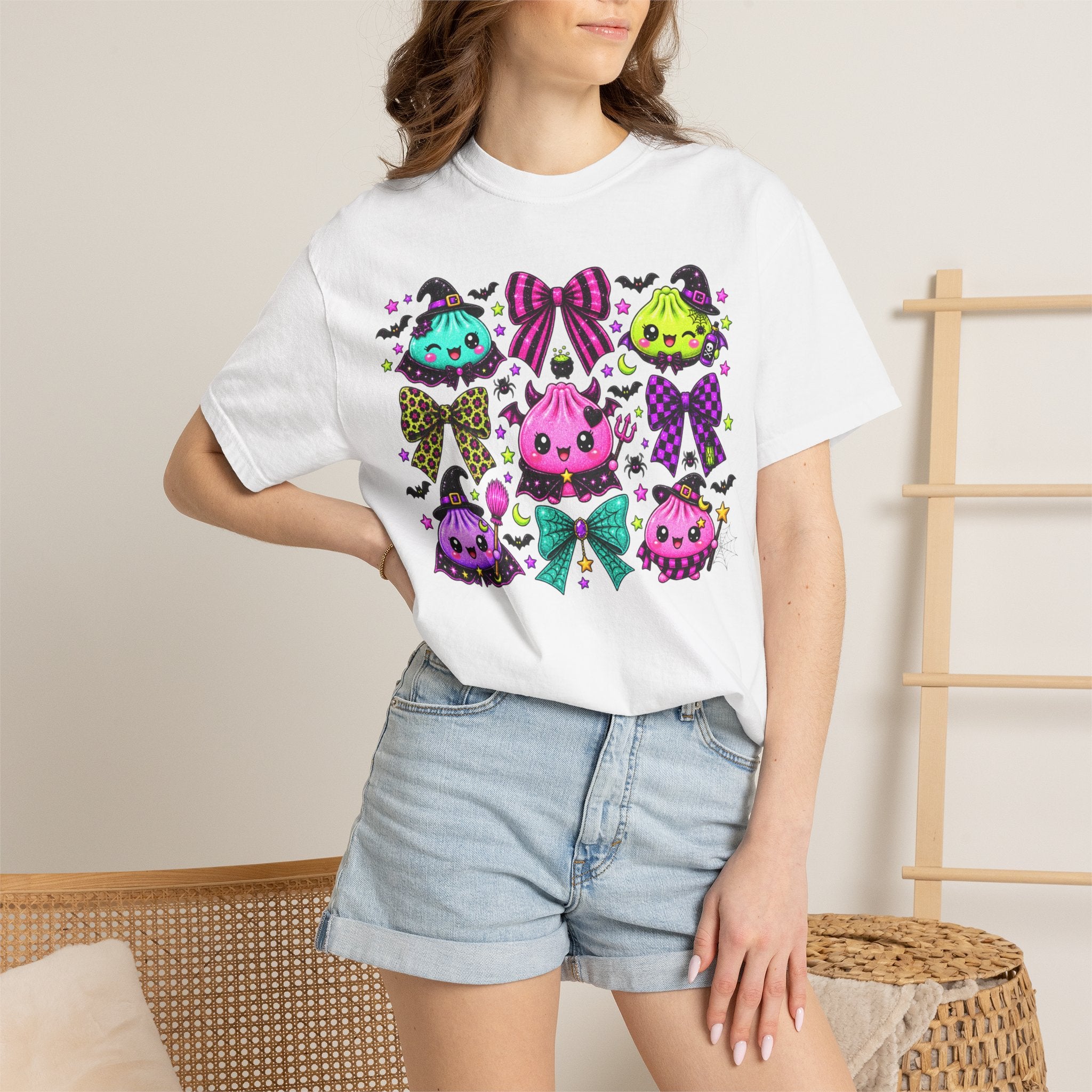 Kawaii Halloween Dumpling Ghosts T-Shirt