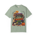 Halloween Horror Book Stack T-Shirt — Hocus Pocus, Beetlejuice, Goosebumps Design