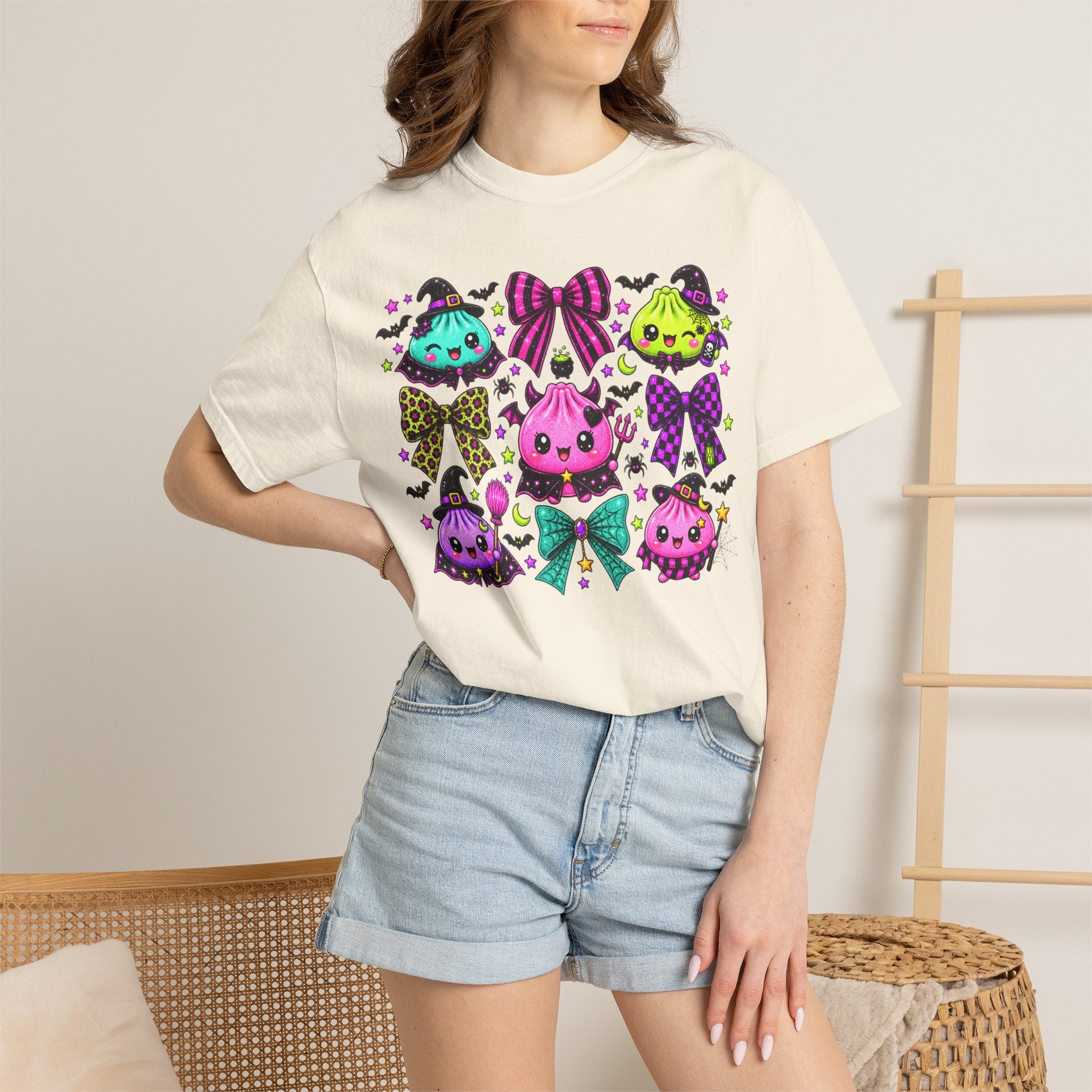 Kawaii Halloween Dumpling Ghosts T-Shirt