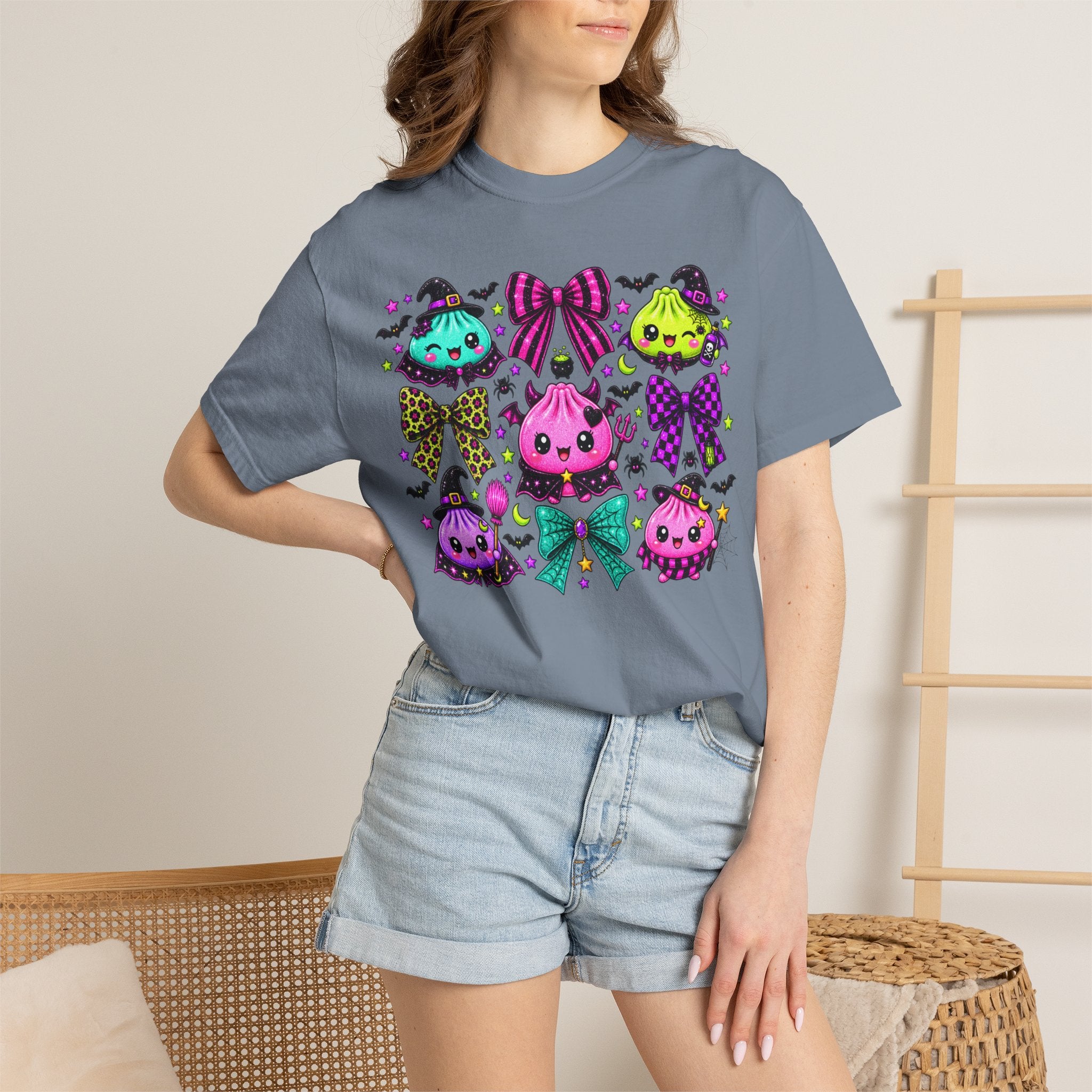 Kawaii Halloween Dumpling Ghosts T-Shirt