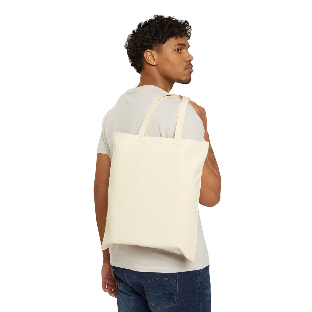 Halloween Horror Bookstack Canvas Tote — Spooky Pumpkin & Ghost Library Bag