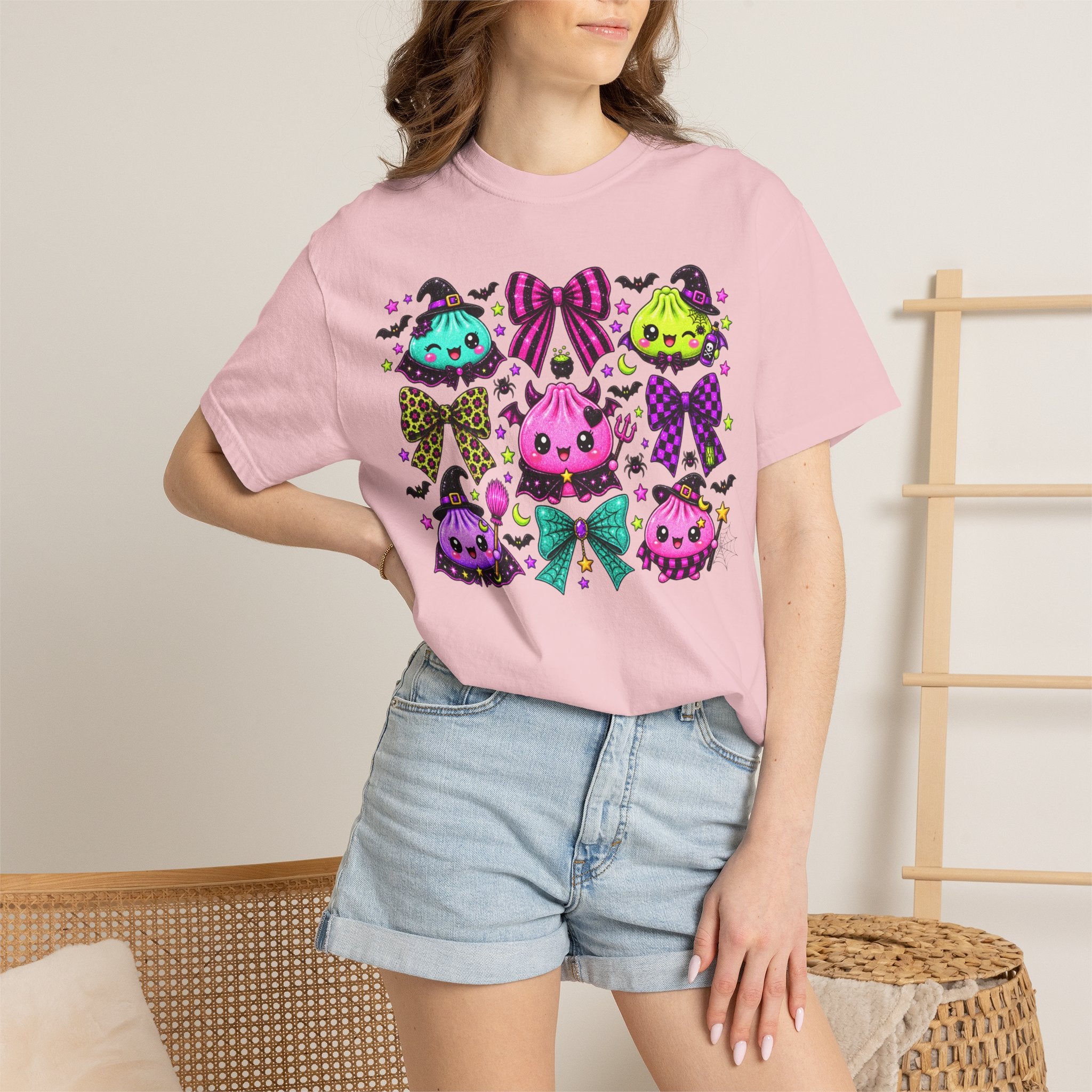 Kawaii Halloween Dumpling Ghosts T-Shirt