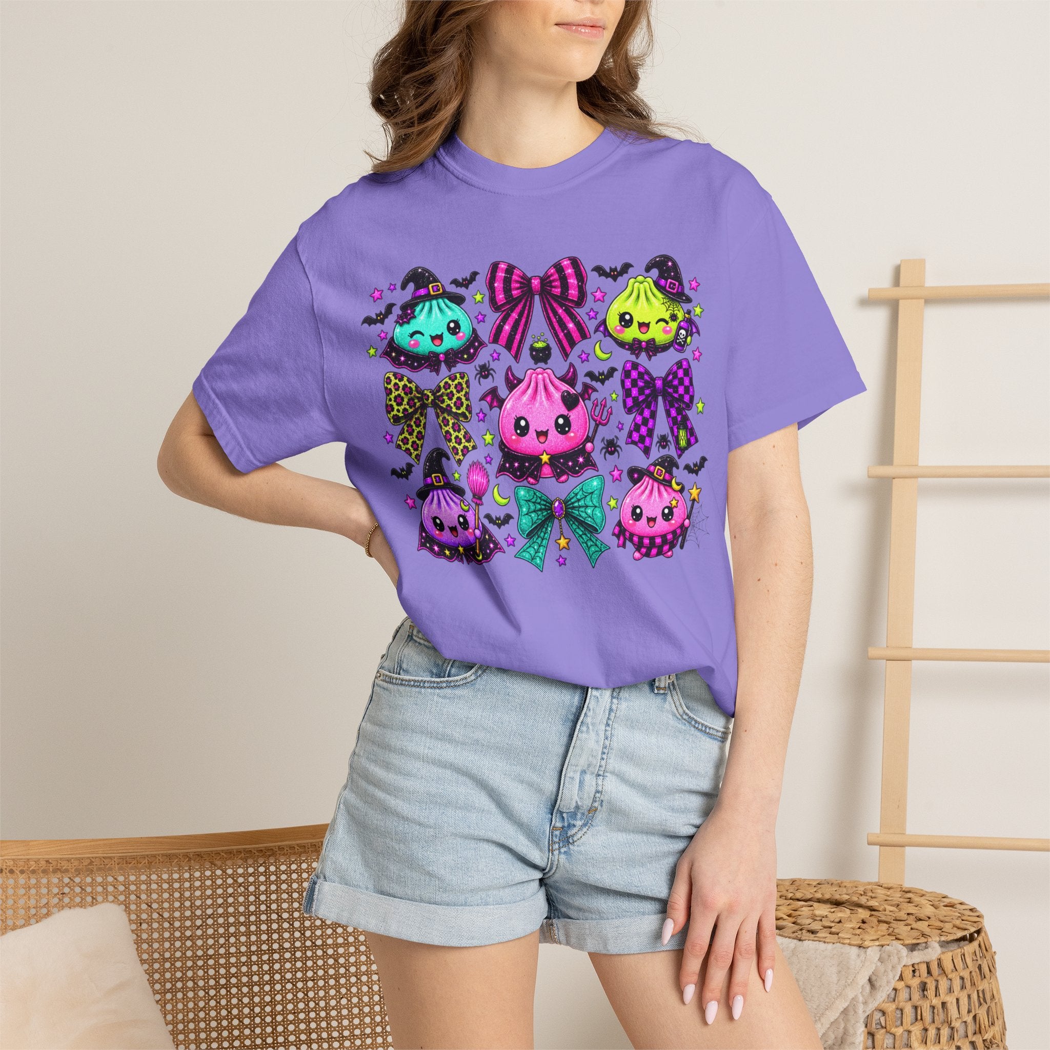 Kawaii Halloween Dumpling Ghosts T-Shirt