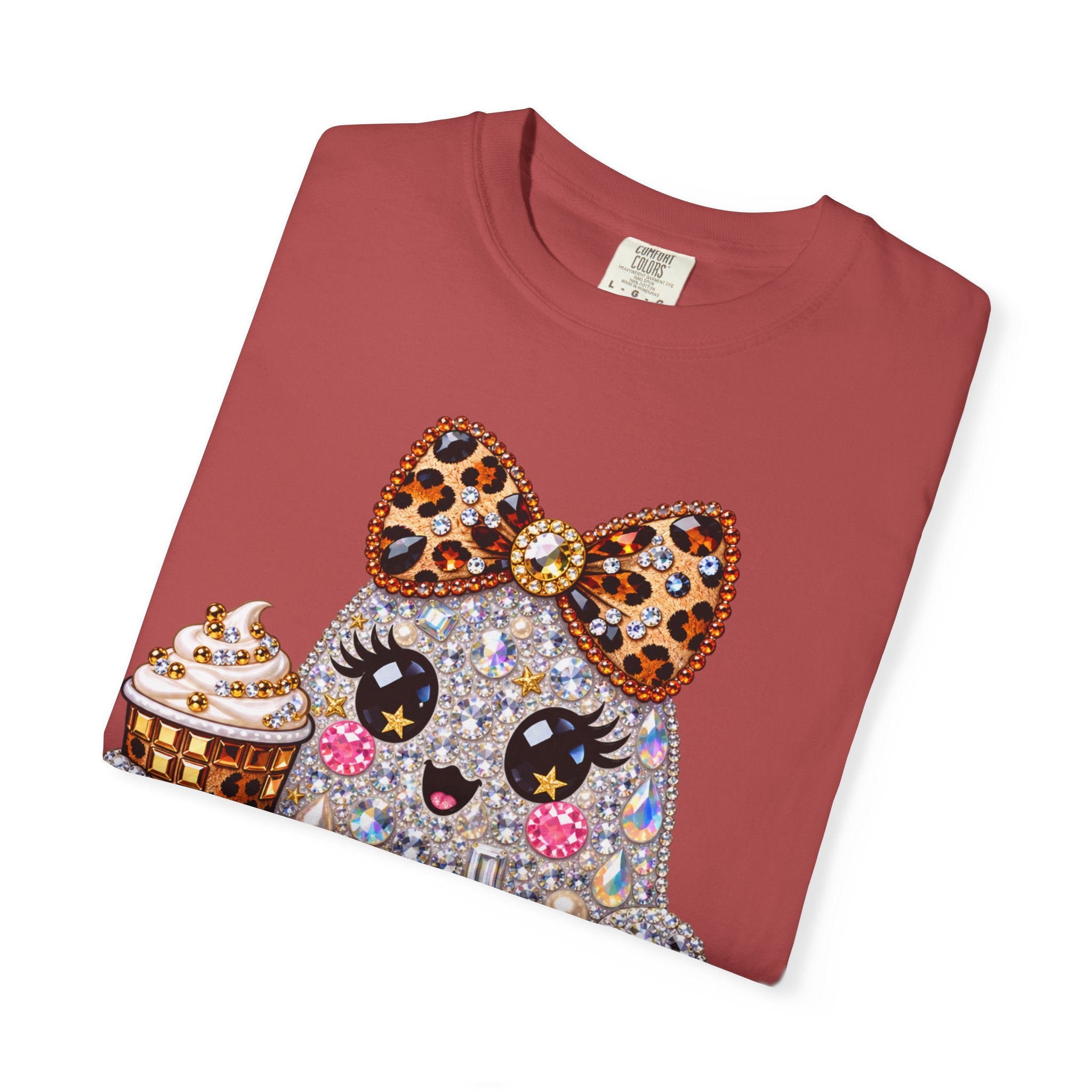 Halloween Sparkle Ghost T-Shirt — Cute Gemstone Ghost with Pumpkin & Coffee