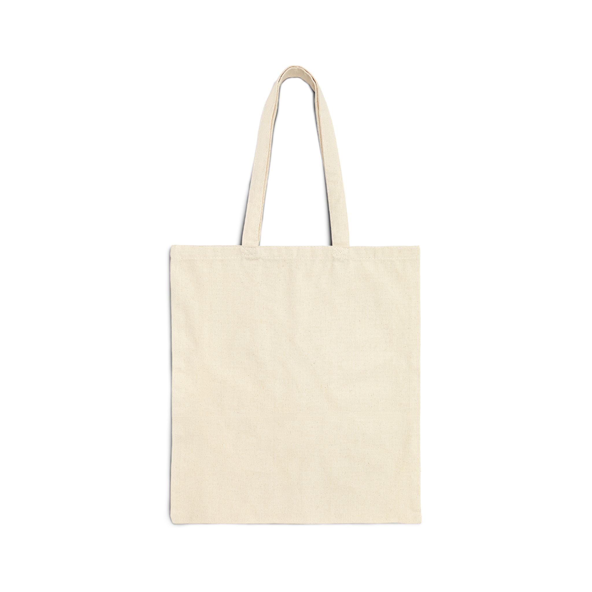 Halloween Horror Bookstack Canvas Tote — Spooky Pumpkin & Ghost Library Bag