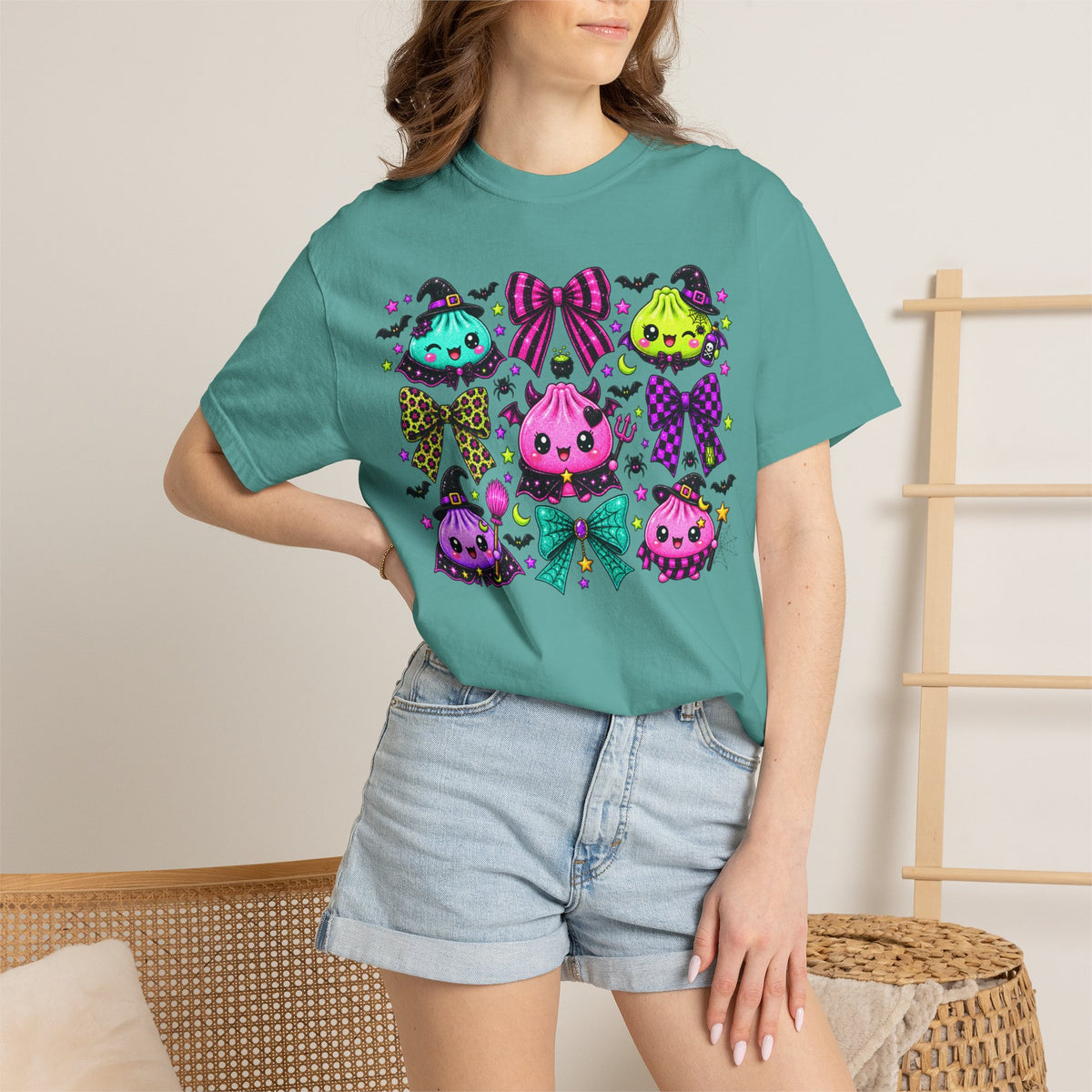 Kawaii Halloween Dumpling Ghosts T-Shirt